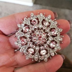 Rhinestone brooch